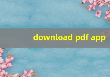 download pdf app